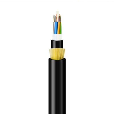 Kabel Udara 48 Inti Semua Dielektrik Self-supporting ADSS Span 100m 200m Fiber Optic Fiber Optic Cabler