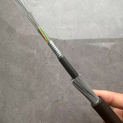 Di bawah tanah GYTA33 24 Core G652D SM Di bawah air Stranded Armored Steel Wire Fiber Cable