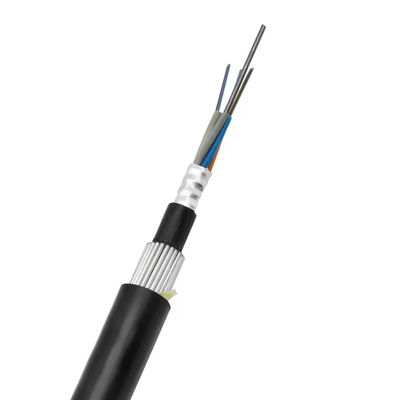 Kabel Serat Luar Ruang Bawah Air GYTA33 Armored Seel Wire Kabel Serat Optik 12 24 48 96 144 Core Direct Buried Optical Fiber