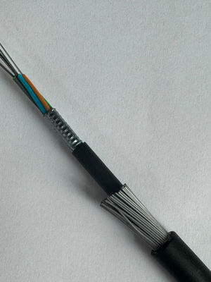 Kabel Serat Luar Ruang Bawah Air GYTA33 Armored Seel Wire Kabel Serat Optik 12 24 48 96 144 Core Direct Buried Optical Fiber