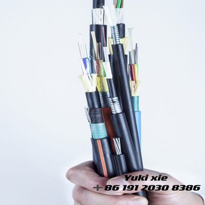 Hot Sale Single Mode Aerial Fiber Optic Cable 12 24 48 96 144 Inti serat optik adss/asu/gyxtw/gyta untuk saluran