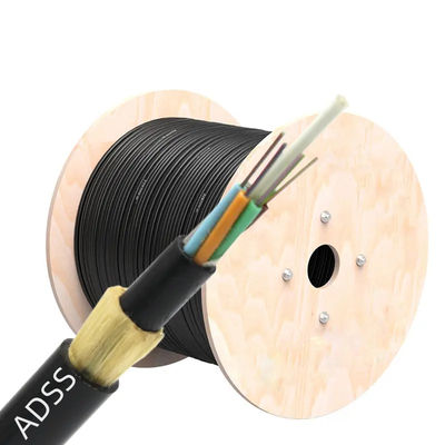 Hot Sale Single Mode Aerial Fiber Optic Cable 12 24 48 96 144 Inti serat optik adss/asu/gyxtw/gyta untuk saluran