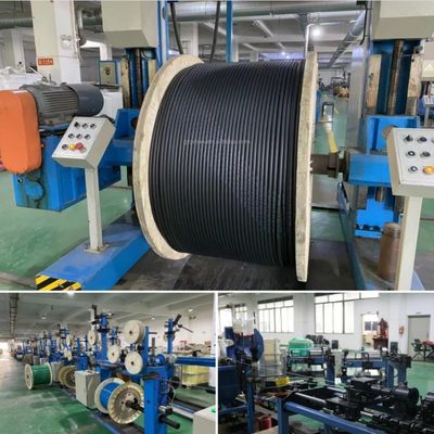 12 inti GYXTW luar SM kabel serat optik unitube dipersenjatai dengan pita baja 6mm 7mm 8mm kabel serat optik