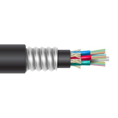 Kabel Fiber Optik Lapis Baja GYTA53 2-144 Inti untuk Pemasangan Bawah Tanah
