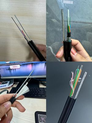 1.6mm Baja Kawat Kekuatan Anggota FTTH Mini Gambar 8 Kabel Serat Optik
