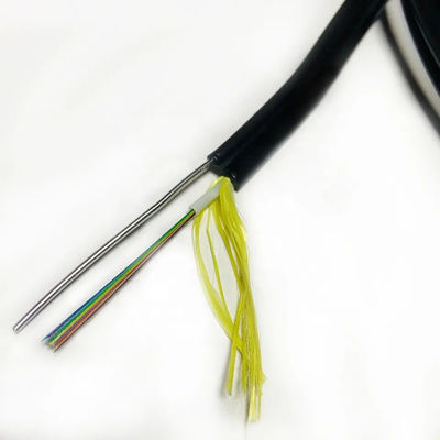1.6mm Baja Kawat Kekuatan Anggota FTTH Mini Gambar 8 Kabel Serat Optik