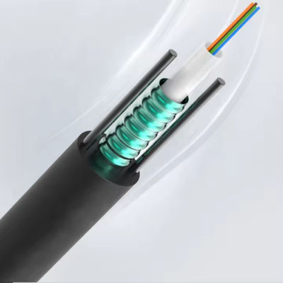 China Factory 12 Core Single Mode Fiber Optic Cable Armored GYXTW Outdoor Fiber Optic Cable Untuk Telekomunikasi