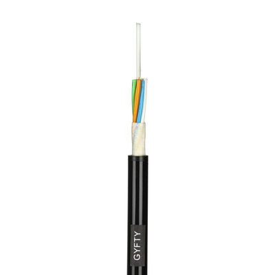 48 Core Outdoor Single Mode G652D Fiber Cable GYFTY Dengan FRP Untuk Saluran Dan Aplikasi Bawah Tanah 1KM Harga Terbaik