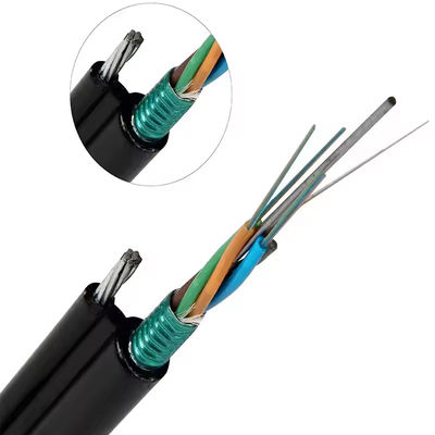 24 Core GYTC8S Self-supporting Gambar 8 G657A1 Kabel Serat Optik