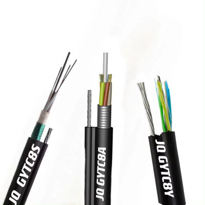 24 Core GYTC8S Self-supporting Gambar 8 G657A1 Kabel Serat Optik