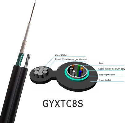 48 Core GYTC8S Self-supporting Aerial Gambar 8 Kabel Serat Optik