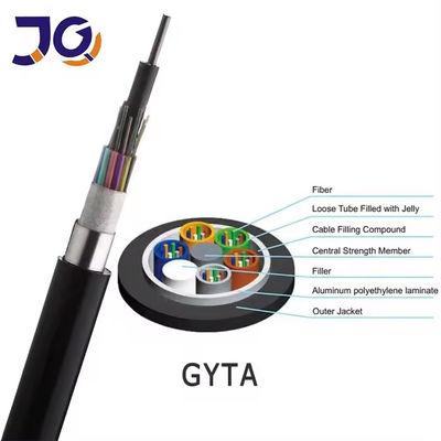 Hot Selling 12 Core GYTA GYTS Stranded Loose Tube Armored SingleMode MultiMode Kabel Serat Optik Luar Ruang