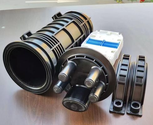 Penutupan Tipe Kubah Inti 12 24 48 Luar Ruangan Kotak Sambungan Kabel Serat Penutupan Sambungan Serat Optik