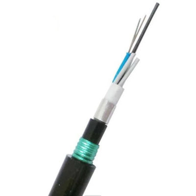GYTA53 2-144 Core Stranded Loose Tube Armored Double Sheath Fiber Optical Cable untuk pemasangan langsung