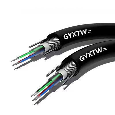 8 Core GYXTW G657A G652D SM Outdoor Aerial Fiber Optic Kabel Dengan Dua Kawat 1km Harga