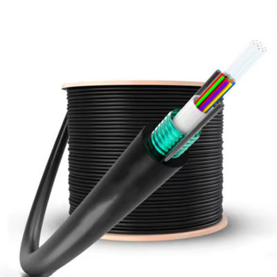 8 Core GYXTW G657A G652D SM Outdoor Aerial Fiber Optic Kabel Dengan Dua Kawat 1km Harga