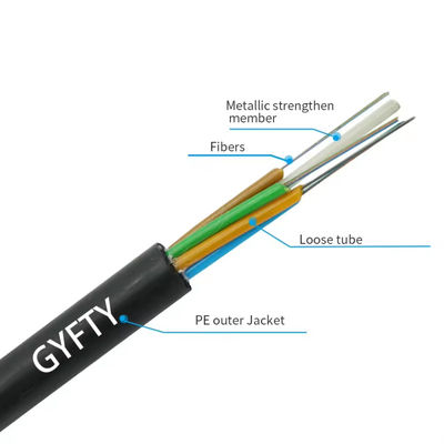 Harga Grosir GYFTY 12 Core Single Mode Outdoor Aerial Fiber Optic Cable Harga Per Meter