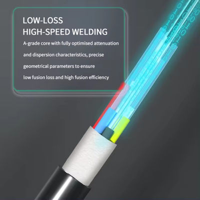 Harga Grosir GYFTY 12 Core Single Mode Outdoor Aerial Fiber Optic Cable Harga Per Meter