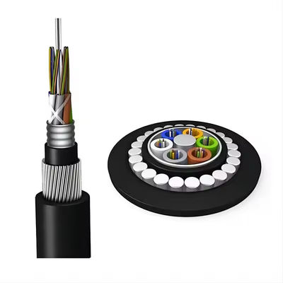 48 inti GYTA33 Steel Wire langsung penguburan Kapal selam baja baja kabel serat optik