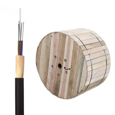 24 Core Outdoor ADSS Single Mode Fiber Optical Cable 4km/drum G652d Produsen Pemasok