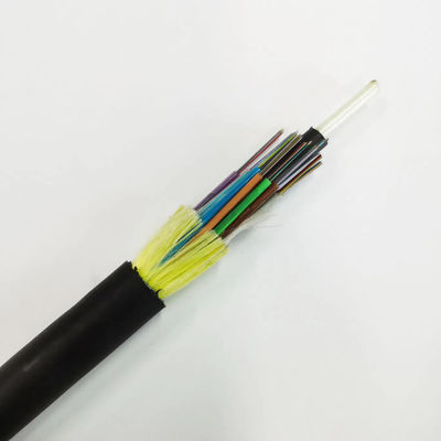 Kabel Serat Optik ADSS Hingga 96 Core Single Jacket All Dielectric Self Supporting Outdoor Aerial Optical Cable