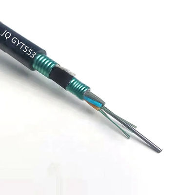 12 16 24 48 inti Kabel Serat Optik GYTA53 Pengeboran langsung Kabel Serat Optik Luar Ruang Berlapis Ganda dan Lapisan