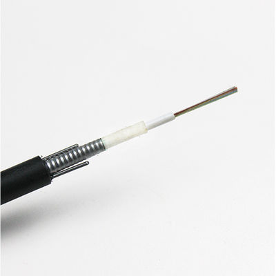 SM Kabel Serat Optik Outdoor Single Mode GYXTW53 GYXTW Multimode OM3 Kabel Serat Optik 12 Inti