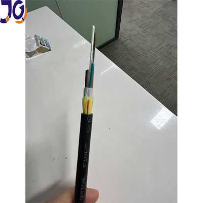 Outdoor ADSS G652 12 24 48 96 Kabel Serat Optik Inti Dengan Jaket Hitam
