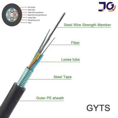 48 Core GYTS G652D Single Mode Outdoor Armored Fiber Optic Cable