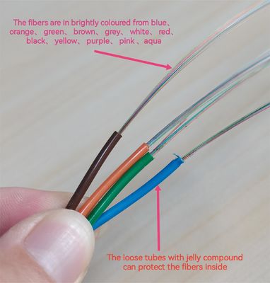 12/24/48/96C saluran udara luar GYTS GYFTS Kabel serat optik