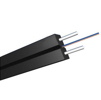 Kabel Drop Serat Optik FTTH Indoor   G657A2 Mode Tunggal, 1/2 Inti, 3.0mm, LSZH, Kekuatan Tinggi untuk Jaringan Rumah