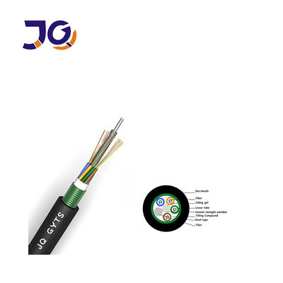SM MM Armored G652D 24 48 96Core Fiber Optic Kabel GYTS