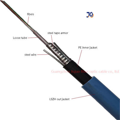 MGXTSV Fire Retardant Anti-rodent LSZH Kabel Serat Optik Pertambangan Lapis baja