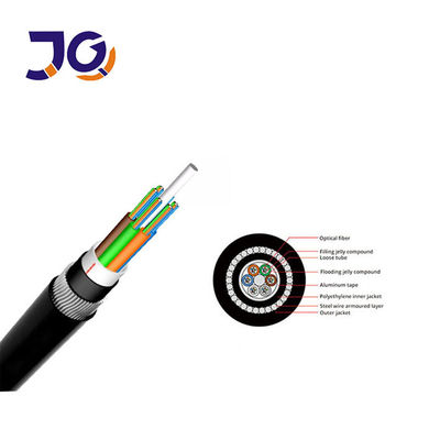 Mode tunggal G652D Kabel serat optik langsung terkubur di bawah air 24 36 48 96 Inti