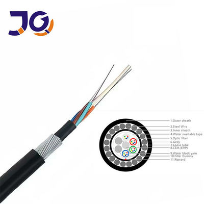 Mode tunggal G652D Kabel serat optik langsung terkubur di bawah air 24 36 48 96 Inti