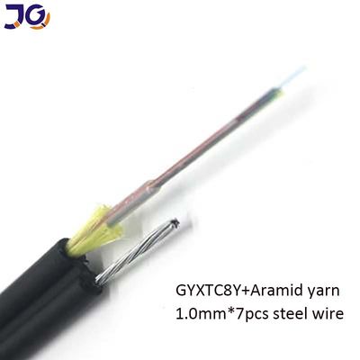 4 inti 6 inti 12 inti kabel serat optik dengan kawat baja mini Gambar 8 kabel Gyxtc8y Gyxtc8a