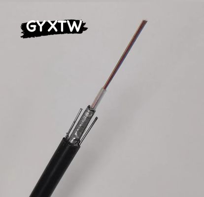 Outdoor Single Mode Overhead Armored Fiber Optic Cable Gyxtw 2 4 6 8 12 24 Core Fiber Optic Cable
