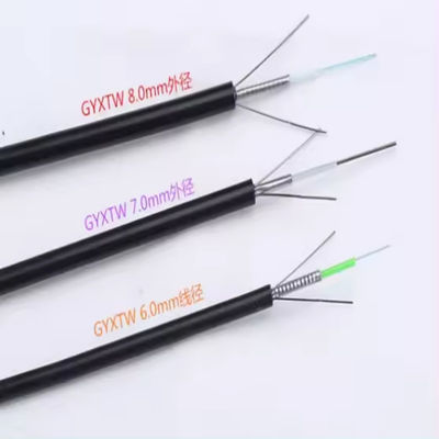 OUTDOOR SINGLEMODE OVERHEAD ARMORED FIBER OPTICAL CABLE GYXTW 2 6 8 12 Kabel optik serat inti