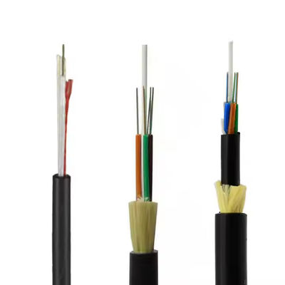 China Supplier Kabel ADSS Single Jacket 48 Core Single atau Multi Mode FRP 1.5mm 100m Span Length Fiber Optic Cable