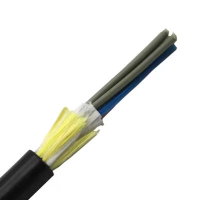 China Supplier Kabel ADSS Single Jacket 48 Core Single atau Multi Mode FRP 1.5mm 100m Span Length Fiber Optic Cable