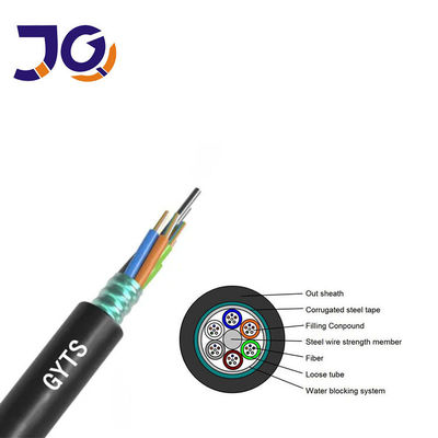 Kabel Serat Optik Luar Ruang GYTS Armored SM G652D 96 144 288 Core