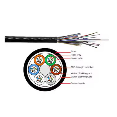 Harga Pabrik GCYFY Air-Blast Duct Micro Single-Mode Fiber Optic Cables 4 6 12 24 48 96 144 288 Ukuran untuk FTTH