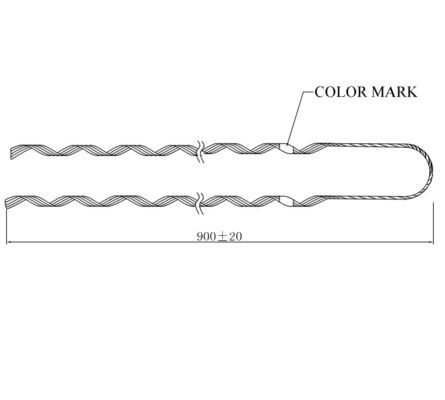 Clamp Tensi Preformed Guy Strip ADSS Kabel Aksesoris Dead End Guy Grip