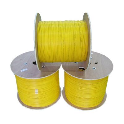 0.9 Indoor Tight Buffer Fiber Optic Cable Kevlar Yarn LSZH Jacket GJFJV G657A2 8 Inti