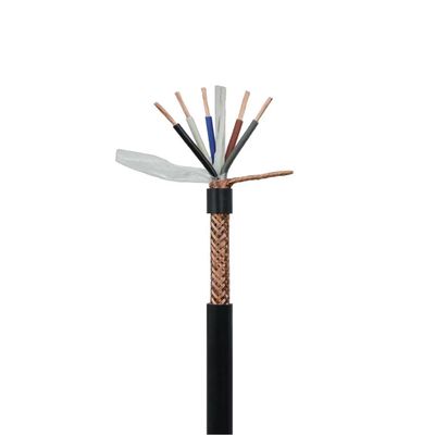 Outdoor Fiber PVC LSZH RVVP Kabel dengan 2/3/4/5/6 Core Cat6 FTP Spiral Shielded Pure Copper Control Signal Kabel