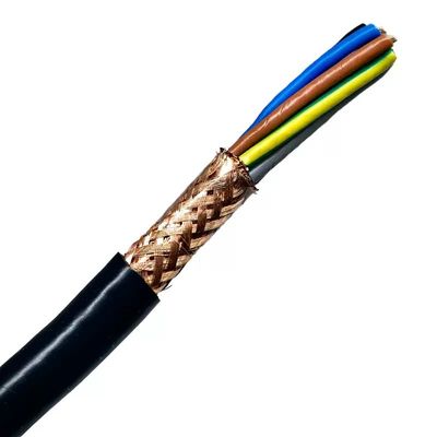 Outdoor Fiber PVC LSZH RVVP Kabel dengan 2/3/4/5/6 Core Cat6 FTP Spiral Shielded Pure Copper Control Signal Kabel