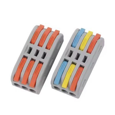 LED Lighting Wire Connector Quick 1-in-2-out Terminal Block 2-in-4-out Wire Splitter 3-in-6-out Terminal Box untuk outdoor