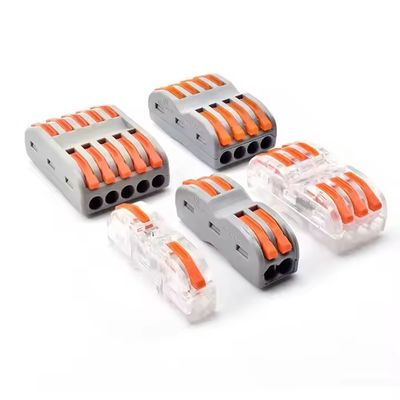 LED Lighting Wire Connector Quick 1-in-2-out Terminal Block 2-in-4-out Wire Splitter 3-in-6-out Terminal Box untuk outdoor