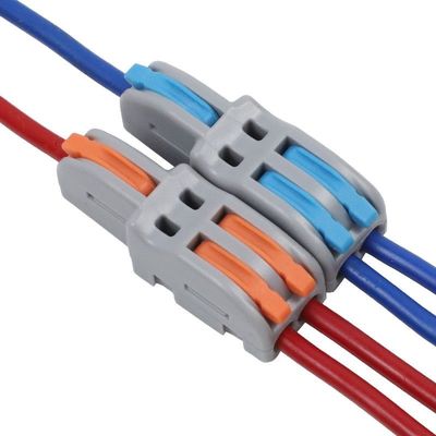 LED Lighting Wire Connector Quick 1-in-2-out Terminal Block 2-in-4-out Wire Splitter 3-in-6-out Terminal Box untuk outdoor