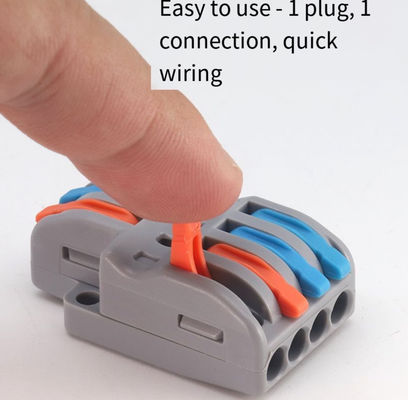 LED Lighting Wire Connector Quick 1-in-2-out Terminal Block 2-in-4-out Wire Splitter 3-in-6-out Terminal Box untuk outdoor